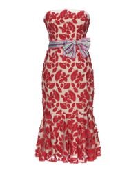 Lena Hoschek | Red Dahlia Strapless Mermaid Dress | Lyst