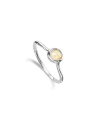 Monica Vinader | Metallic Siren Small Stacking Ring | Lyst