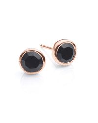 Monica Vinader | Black Isla Stud Earrings | Lyst