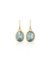 Monica Vinader | Blue Siren Wire Earrings | Lyst