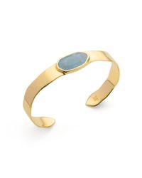 Monica Vinader | Metallic Capri Thin Cuff | Lyst