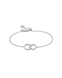 Monica Vinader | Metallic Naida Kiss Open Bracelet | Lyst