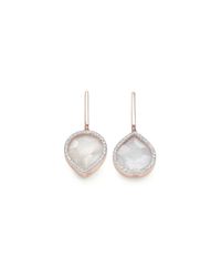 Monica Vinader | Pink Naida Lotus Drop Earrings | Lyst