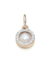 Monica Vinader | Pink Naida Mini Circle Pendant | Lyst