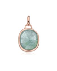 Monica Vinader | Blue Siren Medium Bezel Pendant | Lyst