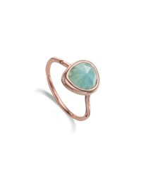 Monica Vinader | Metallic Siren Stacking Ring | Lyst