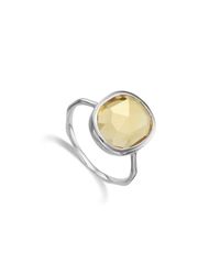 Monica Vinader | Metallic Siren Medium Stacking Ring | Lyst