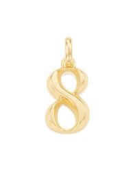 Monica Vinader | Metallic Alphabet Pendant Number 8 | Lyst