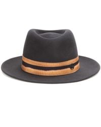 Maison Michel Gray Thadee Felt Fedora