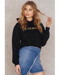 NA-KD Black Girlboss Hoodie