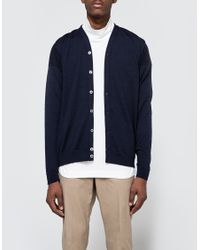 S.N.S Herning | Intro Cardigan Blue Brain for Men | Lyst