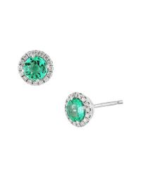 Bony Levy Diamond Emerald Stud Earrings Nordstrom Exclusive In Bony Levy Women S Green Diamond Emerald Stud Earrings Nordstrom Exclusive