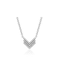EF Collection - Metallic Diamond Shield Necklace - Lyst