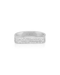 EF Collection - Metallic Diamond Jumbo Bar Ring - Lyst