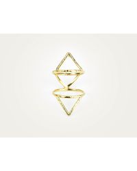 Odette New York | Metallic Klaia Cage Ring Brass | Lyst