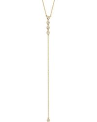EF Collection | Metallic 5 Bezel Lariat Necklace | Lyst