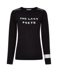 Bella Freud The Last Poets Jumper Black for men