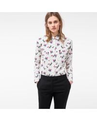 Paul Smith | Multicolor Women's Cream 'dancers' Print Cotton Shirt | Lyst