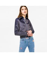 Paul Smith | Gray Women's Mottled Grey Faux-fur Jacket | Lyst