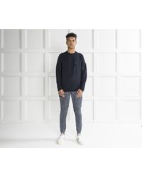 Stone Island Multicolor White Frost Joggers Black for men