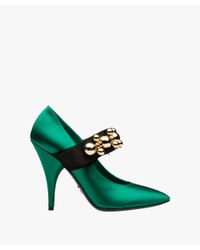 Prada - Green Mary Jane Pump - Runway Show - Lyst