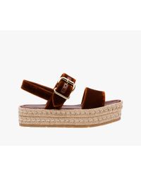 Prada - Brown Sandal - Lyst