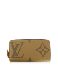 Louis Vuitton Zippy Wallet Monogram Giant Reverse Brown Round Zip Long Wallet in Brown - Lyst