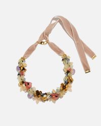 Lizzie Fortunato | Metallic Velvet Garden Necklace | Lyst