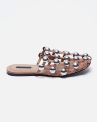 Alexander Wang | Multicolor Amelia Soft Leather Slide In Nude | Lyst