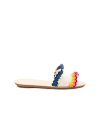 Loeffler Randall Multicolor Birdie Ruffle Sandal