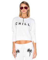 Amuse Society White Chill Fleece Sweatshirt