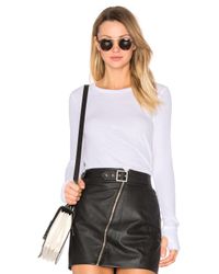Feel The Piece White Aida Long Sleeve Tee