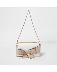 River Island Cream Bow Clutch River Island Cream Bow Clutch