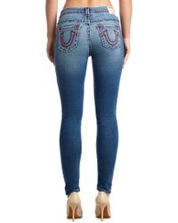 True Religion Blue Halle Super Skinny Pant