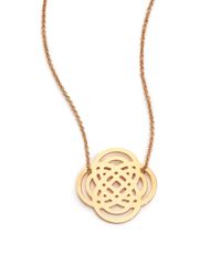 Ginette NY | Metallic 18k Rose Gold Baby Purity Pendant Necklace | Lyst
