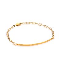 Jennifer Zeuner | Metallic Aviva Bar Chain Bracelet | Lyst