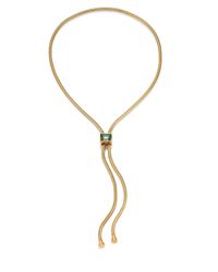 House of Lavande | Metallic Kemala Crystal Snake Chain Lariat Necklace | Lyst
