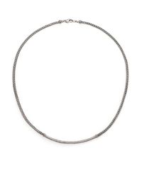 John Hardy | Metallic Classic Chain Diamond & Sterling Silver Mini Necklace | Lyst