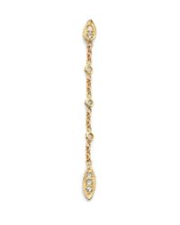 Jacquie Aiche | Metallic Diamond & 14k Yellow Gold Tinkerbell Chain Single Drop Earring | Lyst