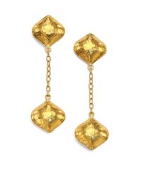 Gurhan | Metallic Clove 24k Yellow Gold Cielo Long Chain Drop Earrings | Lyst