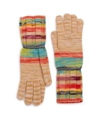 Missoni | Multicolor Striped Wool-blend Gloves | Lyst