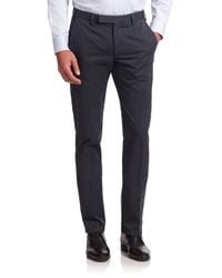 Armani | Blue Cotton Chino Pants for Men | Lyst