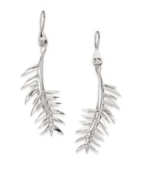 Eddie Borgo | Metallic Frond Drop Earrings | Lyst