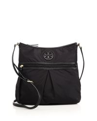 Tory Burch | Black Nylon & Leather Swingpack Crossbody Bag | Lyst