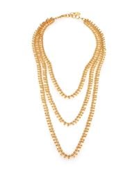 Nest | Metallic Three-strand Teardrop Chain Necklace | Lyst
