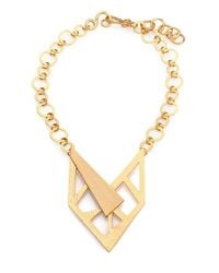 Stephanie Kantis | Metallic Contour Bib Necklace | Lyst