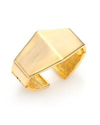 Kenneth Jay Lane | Metallic Hexagon Super Hero Cuff Bracelet | Lyst