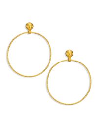 Gurhan | Metallic Hoopla 24k Yellow Gold Geo Drop Hoop Earrings | Lyst