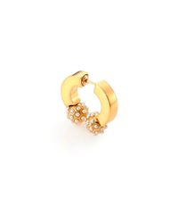 Chloé | Metallic Darcey Faux Pearl Sphere Single Earring | Lyst