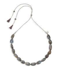 Chan Luu | Gray Labradorite & Sterling Silver Necklace | Lyst